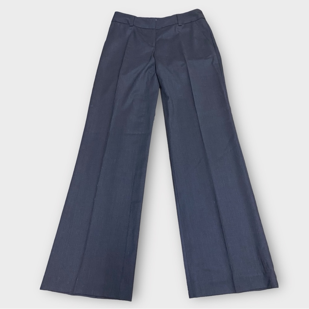 Trina Turk Women’s Pants Size 6 Wool Blend Pleated Front Grey Corpcore Designer